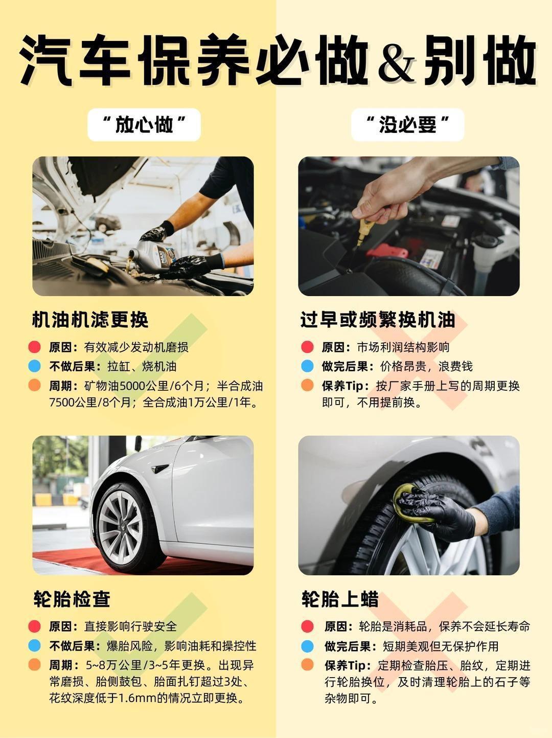 汽车保养必做&别做｜避坑清单✅分清必做刚需项目和智商税项目，拒绝4S店