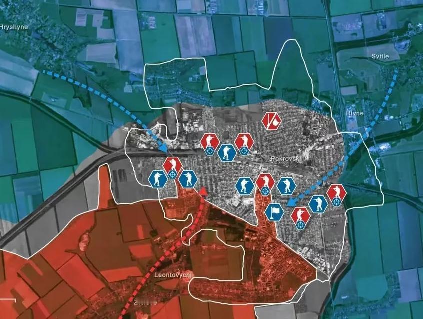 俄军虽然控制了红军城90%的区域，可是一下子又被支援而来的乌军给打穿了，这次乌军