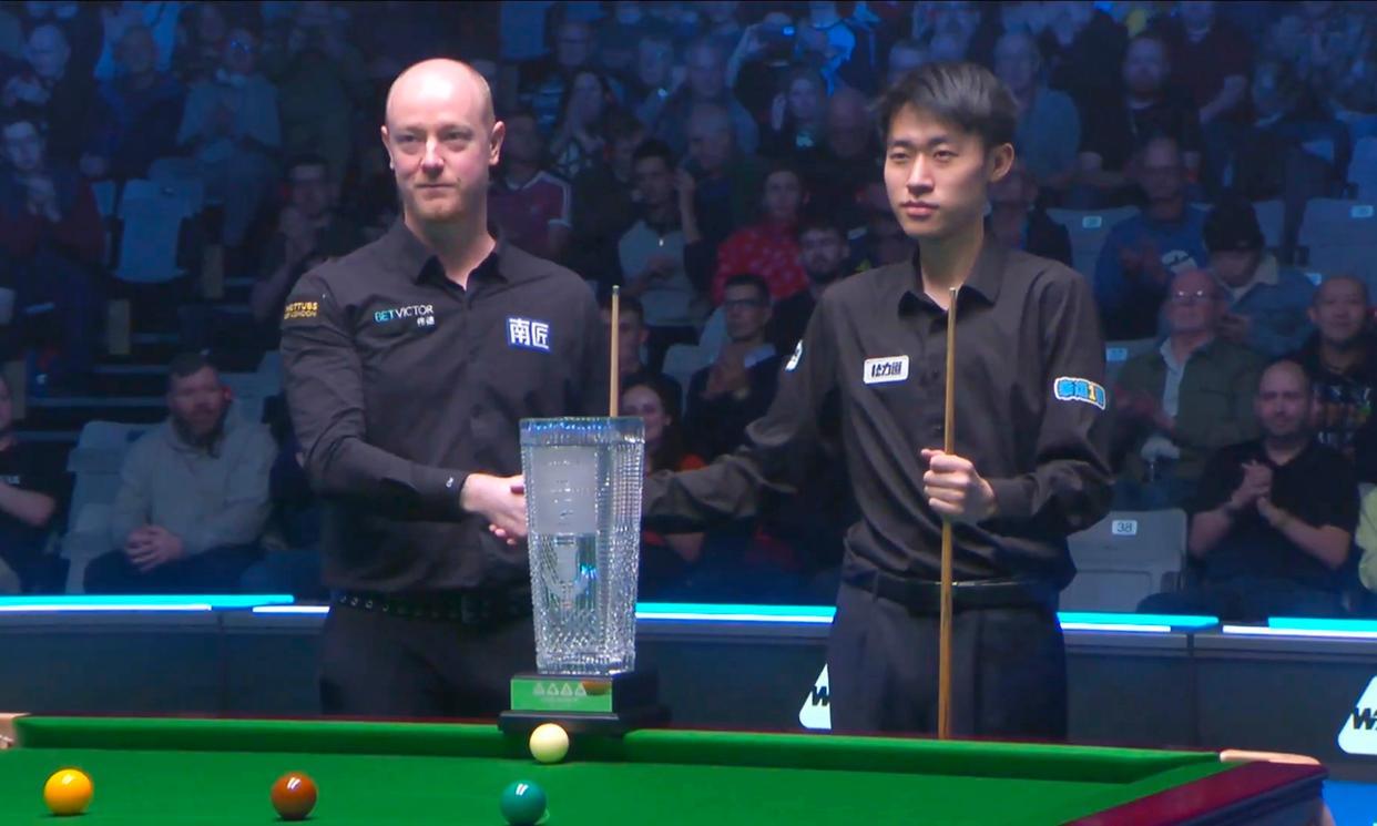 12月22日，斯诺克苏格兰决赛结束所有争夺战，英国名将韦克林9-2击败中国黑马常