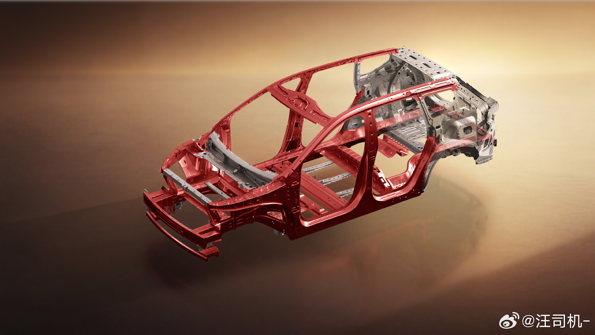 昨天看劈叉了，日产NX8依旧是冲焊车身图2车轮内部的梁应该是喷了银色的PVC胶，