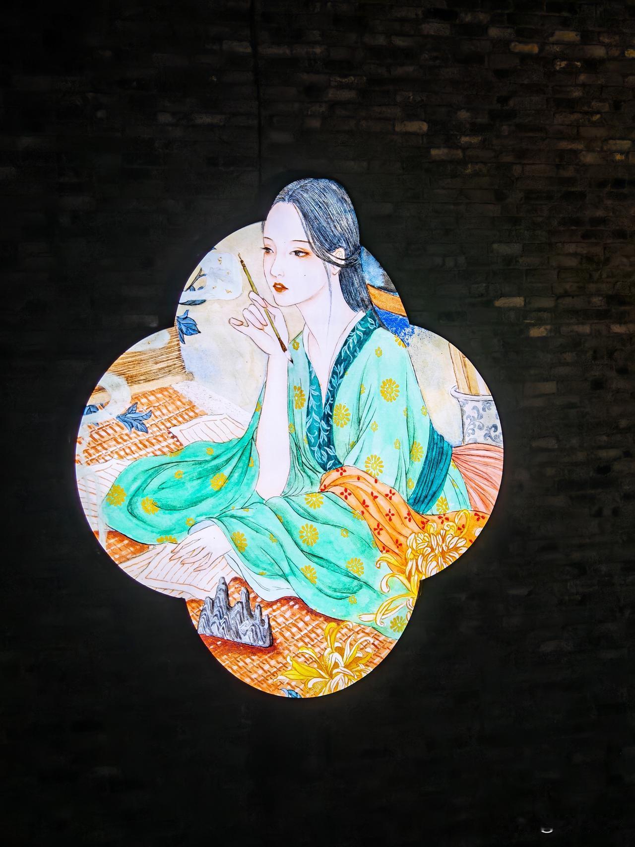 7日下午，临时起意去游章丘的明水古城。夜里九点多方才兴尽而归。填永遇乐一阕记之。