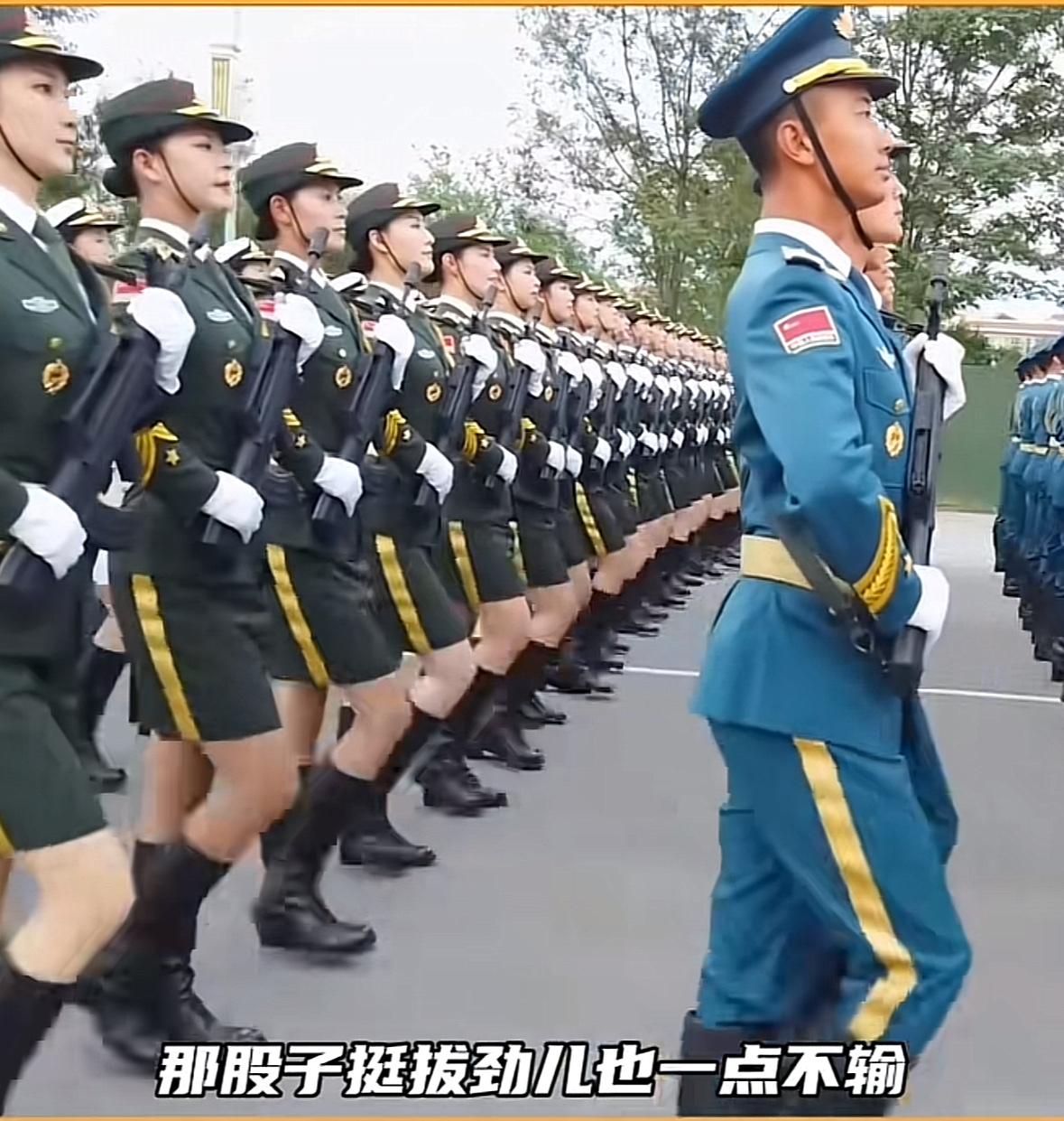 原来仪仗队女兵身高都有规定的：谁懂啊！不爱红装爱武装，被仪仗女兵硬控平均身高