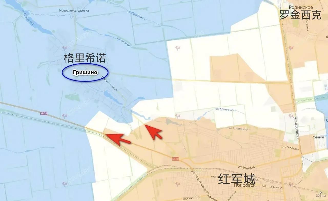 俄军中部集群突击队已开始向波克罗夫斯克（红军城）西北部的格里希诺推进。昨天，俄军