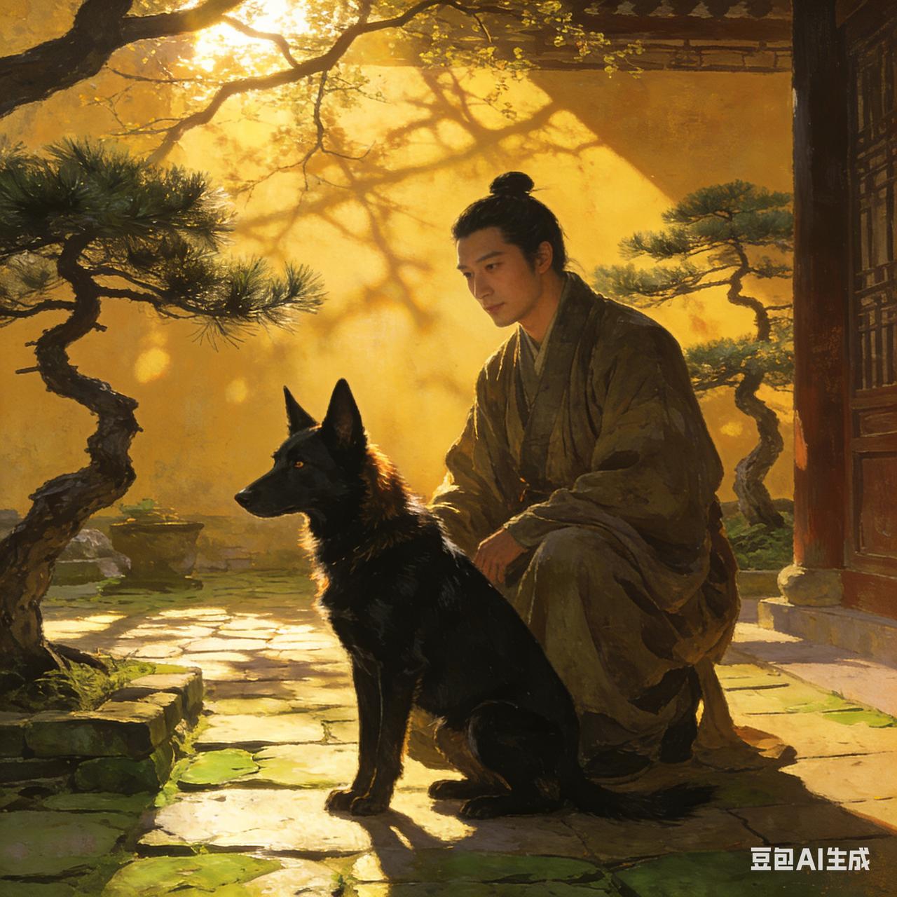 湘南人林某，养一黑犬，已有六年，此犬聪明乖觉，深得林某欢心。一日，林某过