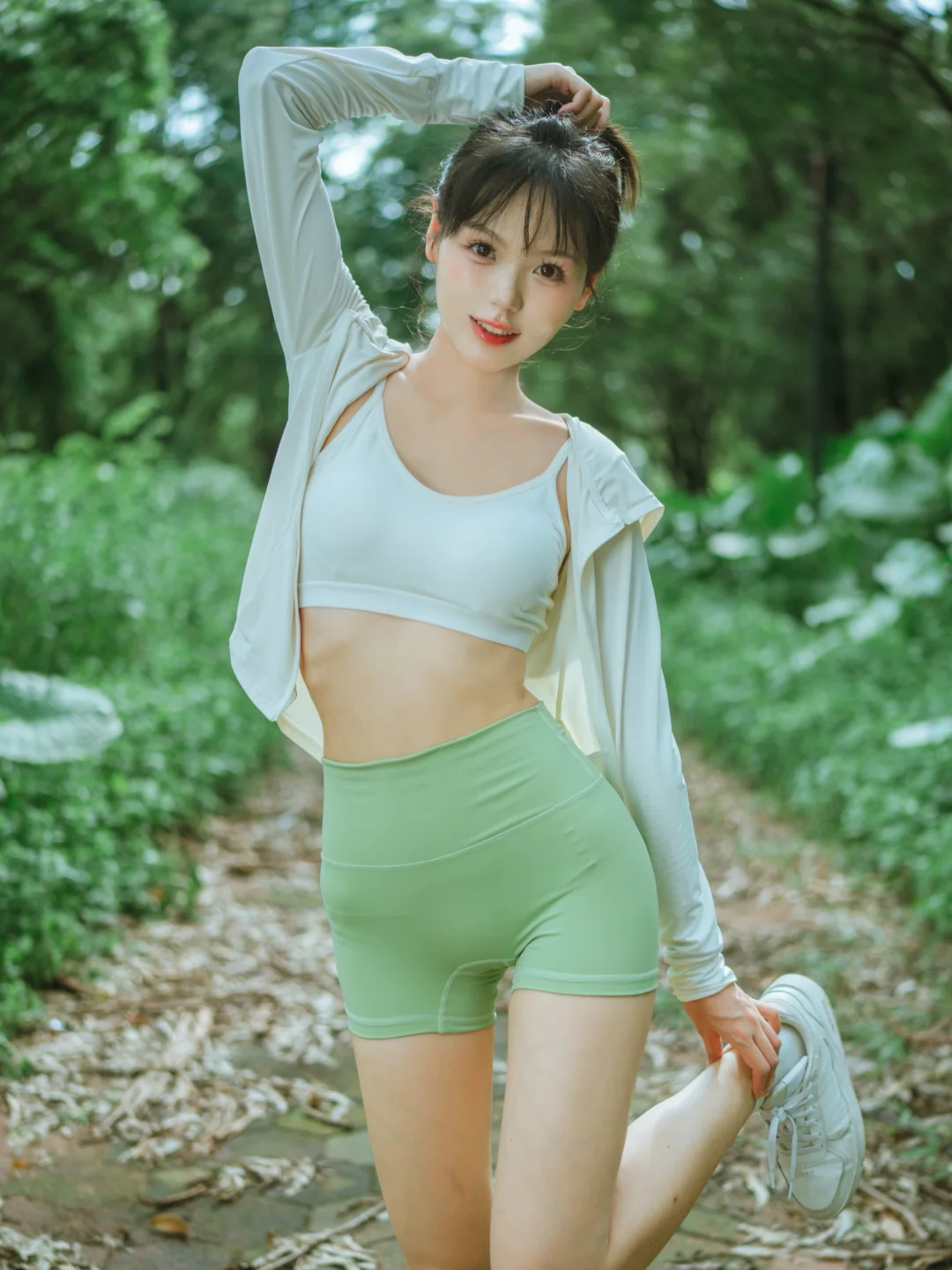 今天户外运动啦｜夏日日系元气运动拍照姿势
