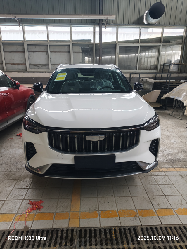 今天提车了感觉挺大的，毕竟第一次买新车，心里很激动，360环影和透明地盘真是太