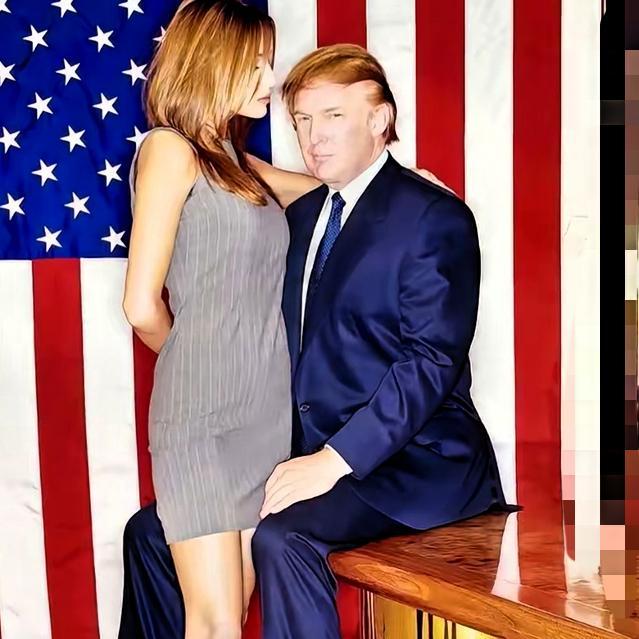 这张老照片拍于1998年，正是特朗普和梅拉尼娅热恋的时候。那时候梅拉尼娅还是