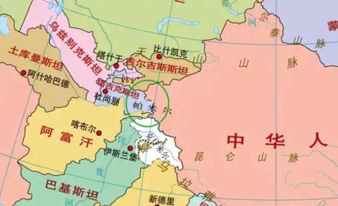 中国和塔吉克斯坦之间没啥深仇大恨，这话一点没错。但奇怪的是，翻开旧地图，你会发现