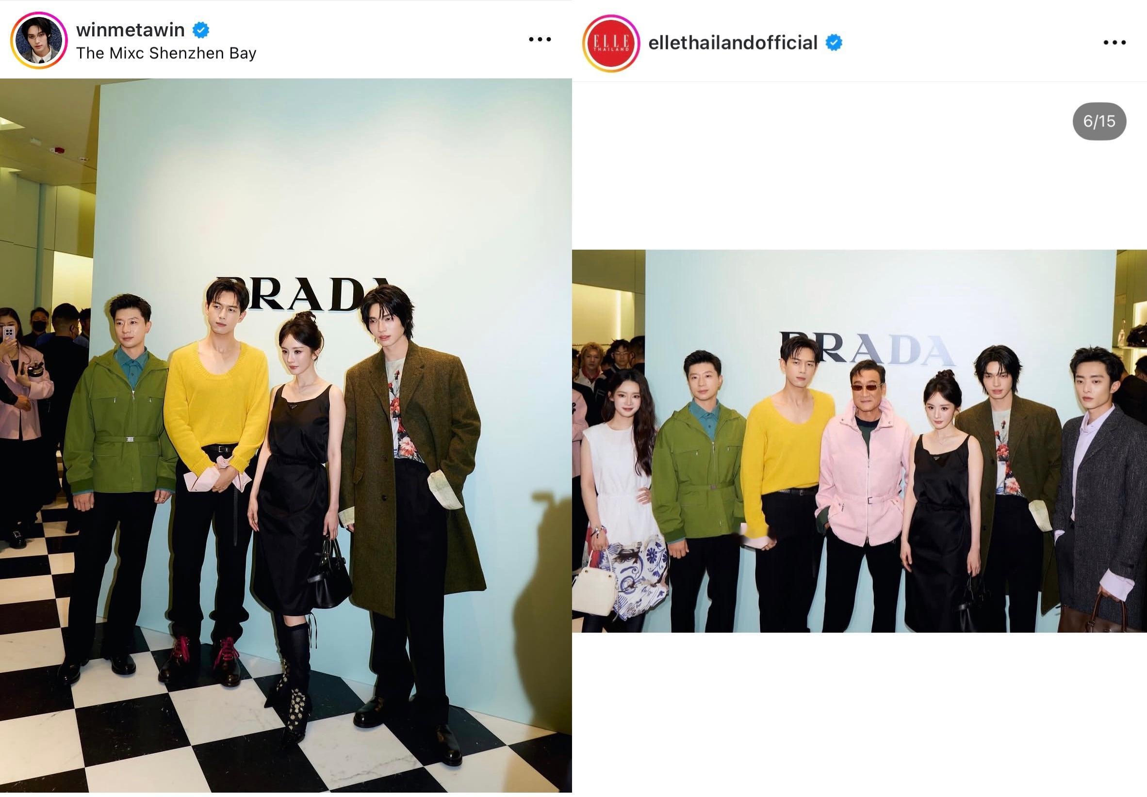 杨幂prada品牌代言人来自ellethailandofficial和泰国男演