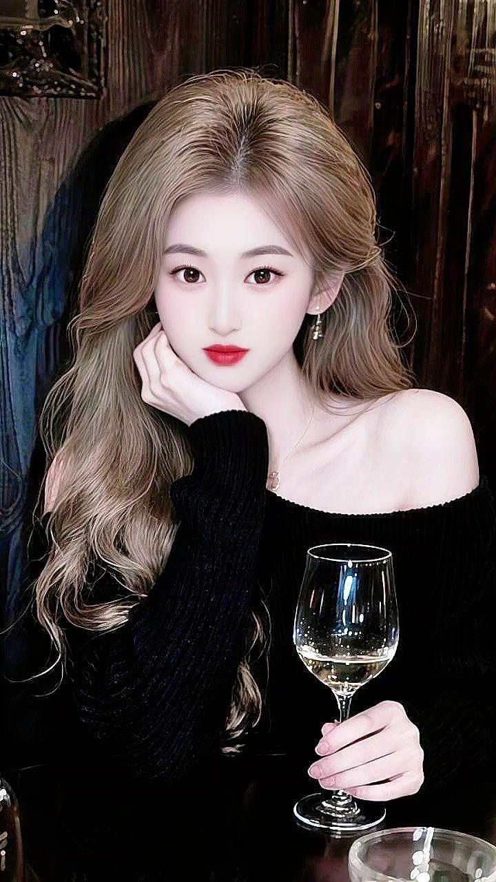 优雅永不过时御姐温柔风喝酒的女人微醺时刻