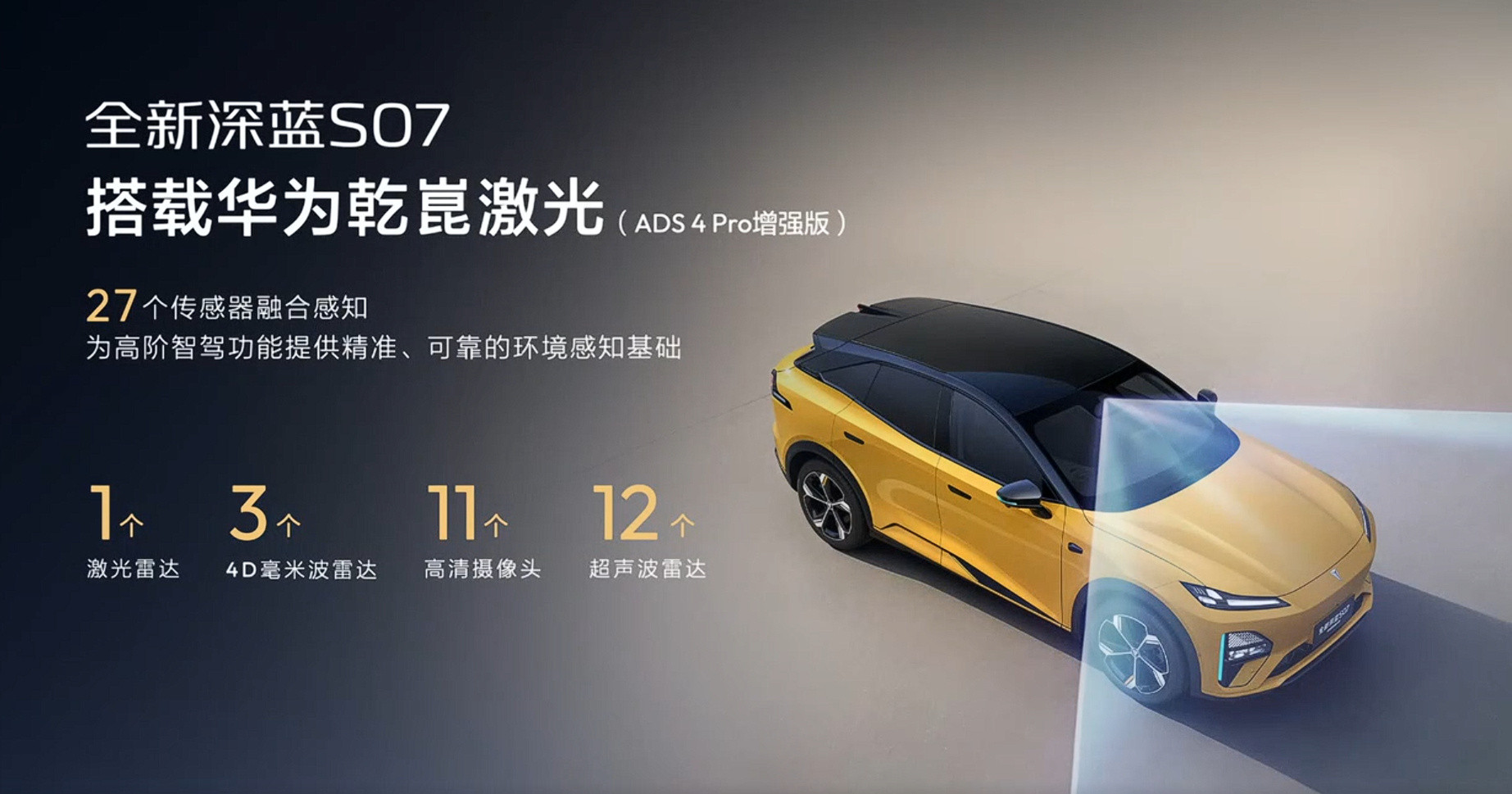 深蓝S07把华为乾崑激光价格打下来了全新深蓝S07华为乾崑激光版正式上市，限时