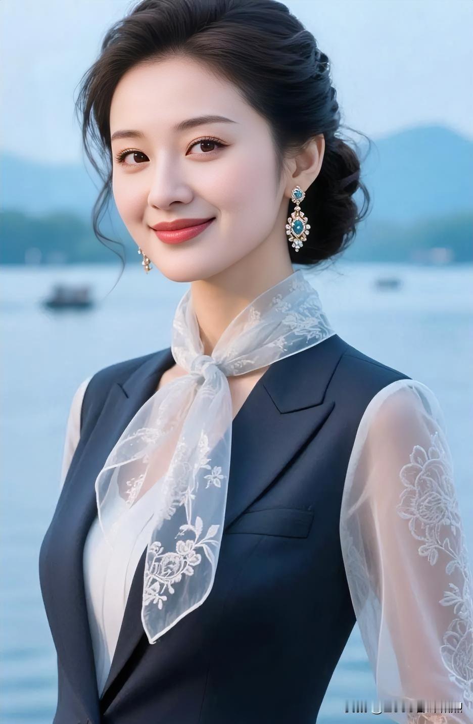 发现美湖光潋滟，笑意温婉，优雅晕染水色山光。