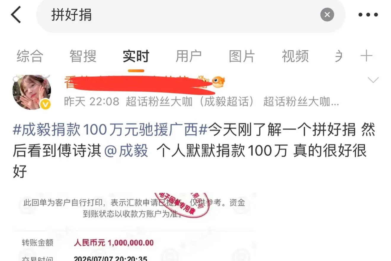 捐款就是好事啊为啥要说别人拼好捐..
