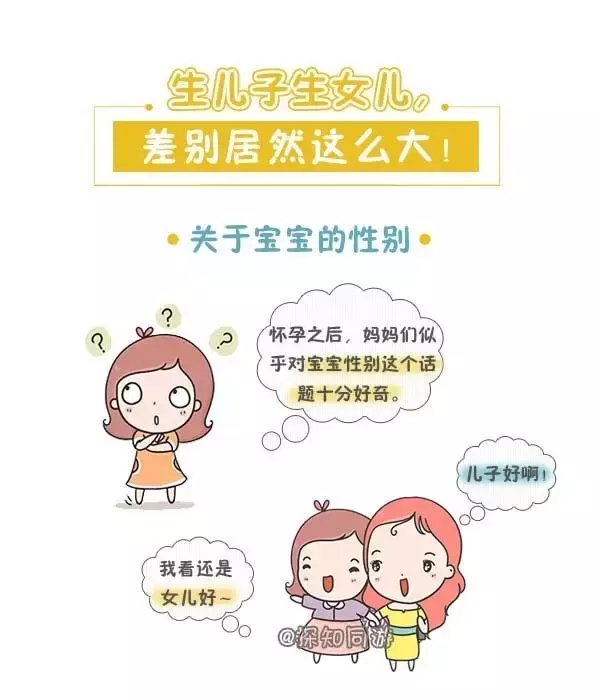 原来生儿子生女儿有这么大的差别!