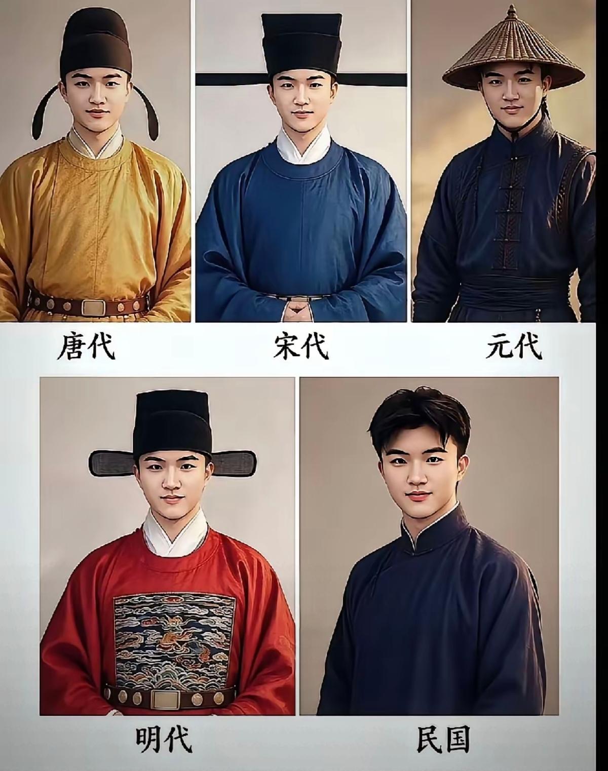 都戴帽子，就是最后一个没戴，是不是特别有个性