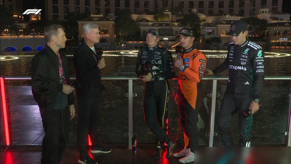 🏎诺里斯：我故意让维斯塔潘赢的。兰多·诺里斯在拉斯维加斯拿下亚军，将领先优势扩