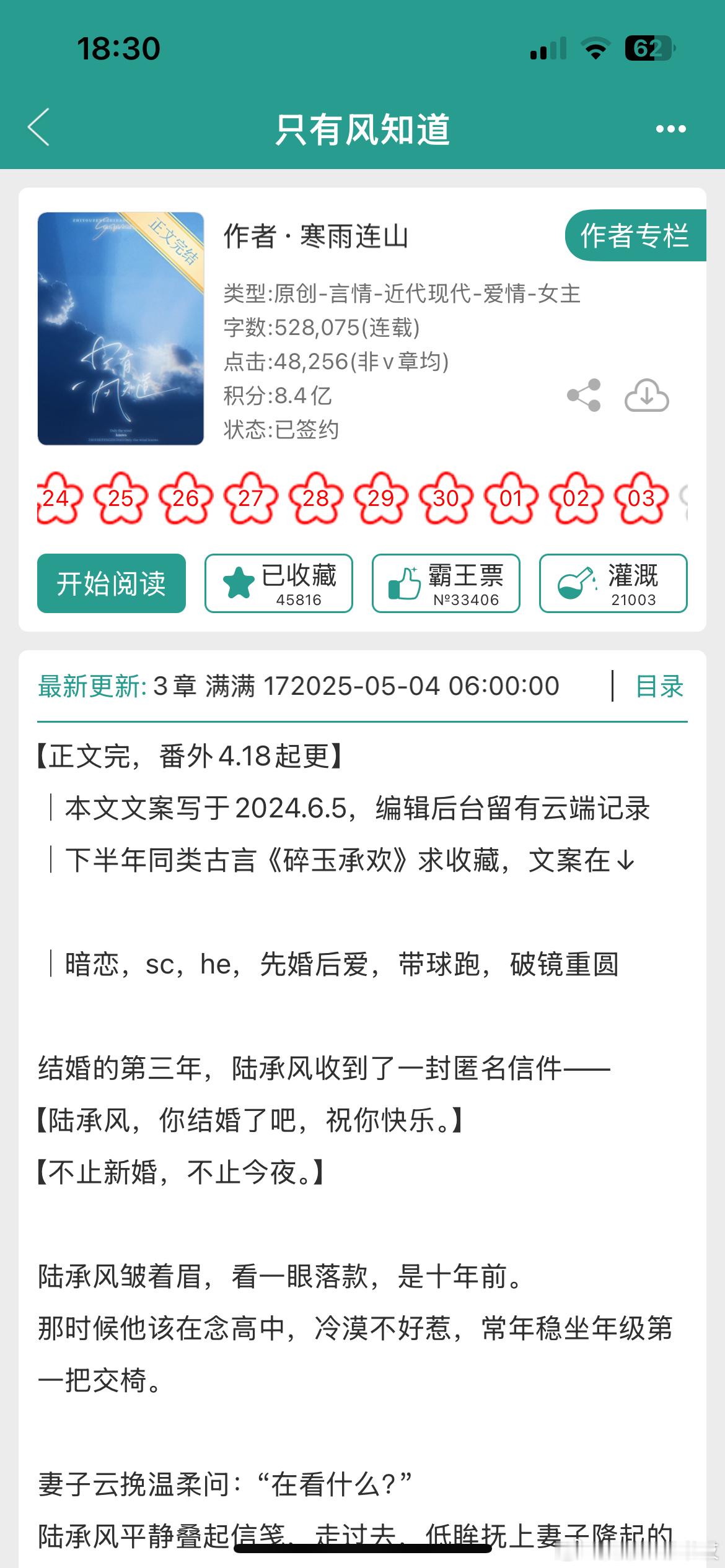 《只有风知道》by寒雨连山先婚后爱/破镜重圆/酸涩暗恋/正文完结我心中最符合古早