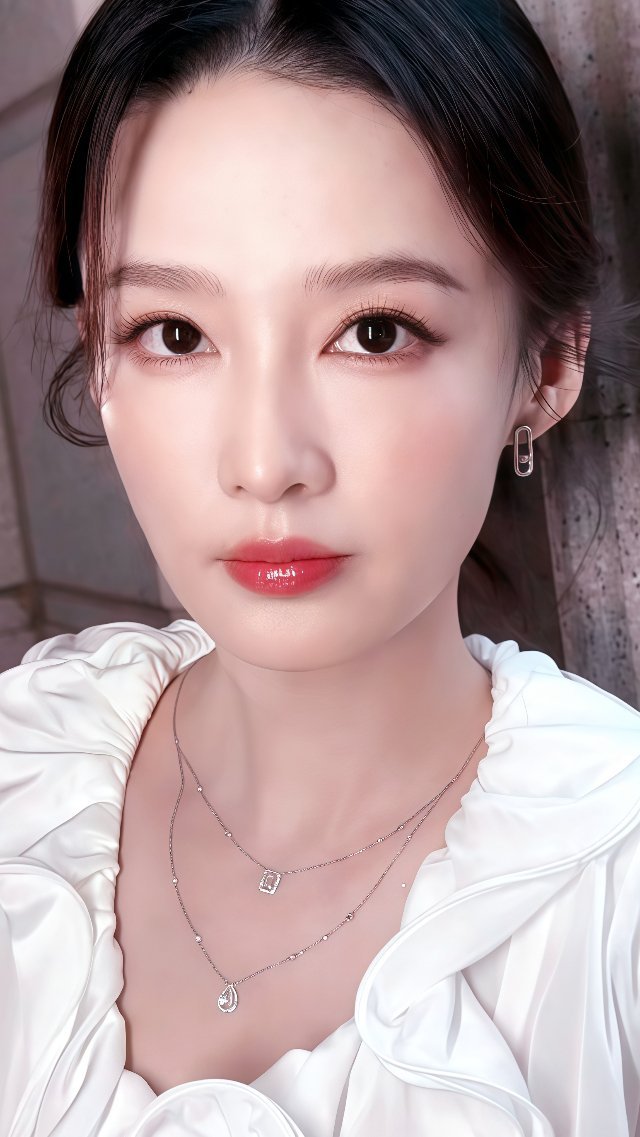 李沁白色系壁纸更新女神真的太漂亮了啊​​​​
