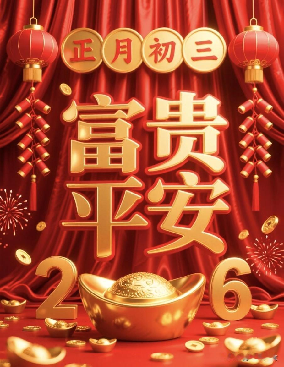 明日大年初三是“开日”，牢记10个忌讳不要犯，安稳吉祥过马年“初三春色遍人