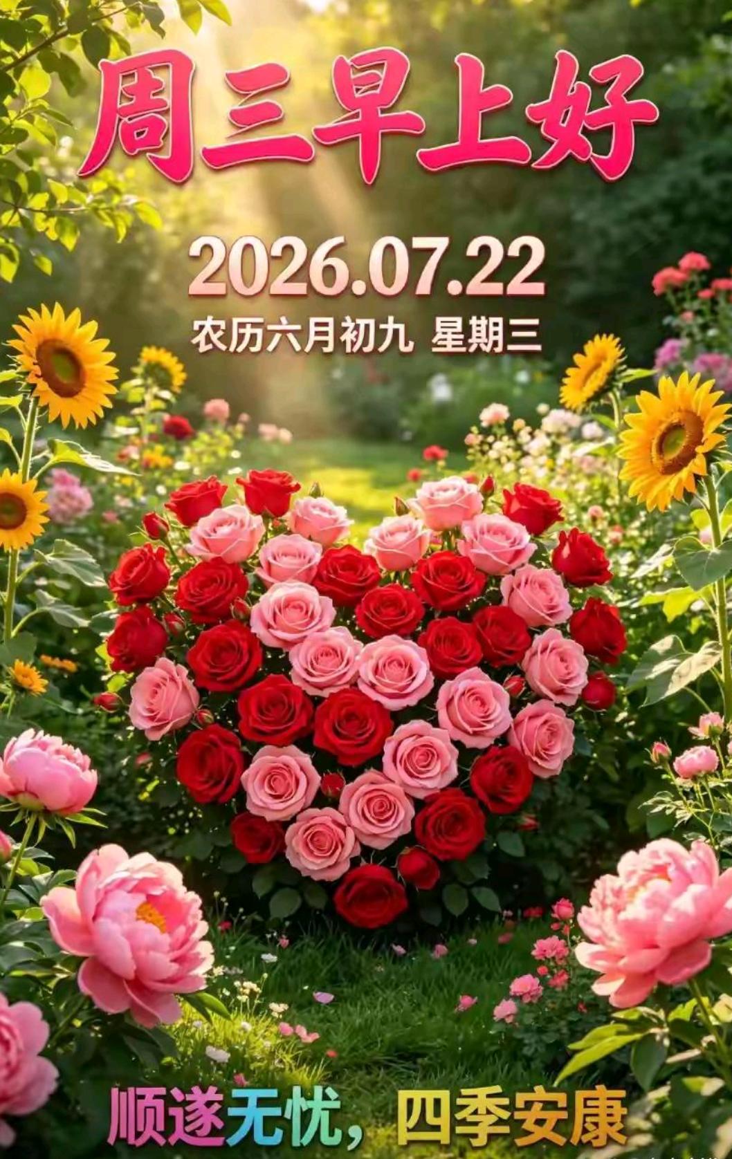 😃周三快乐！生活或许不易，但请保持微笑，好好把握当下，认真过好每一天。愿我们平