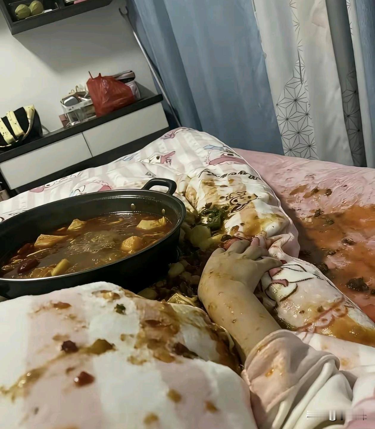 一会孩子回来了，看见可咋办啊？