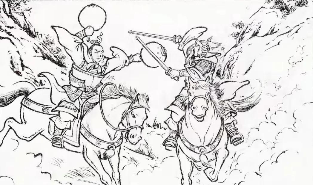 裴仁基率二子投降了大魔国，唯有三子裴元庆拒不投降。这天两军对阵，大帅秦琼亲自出马