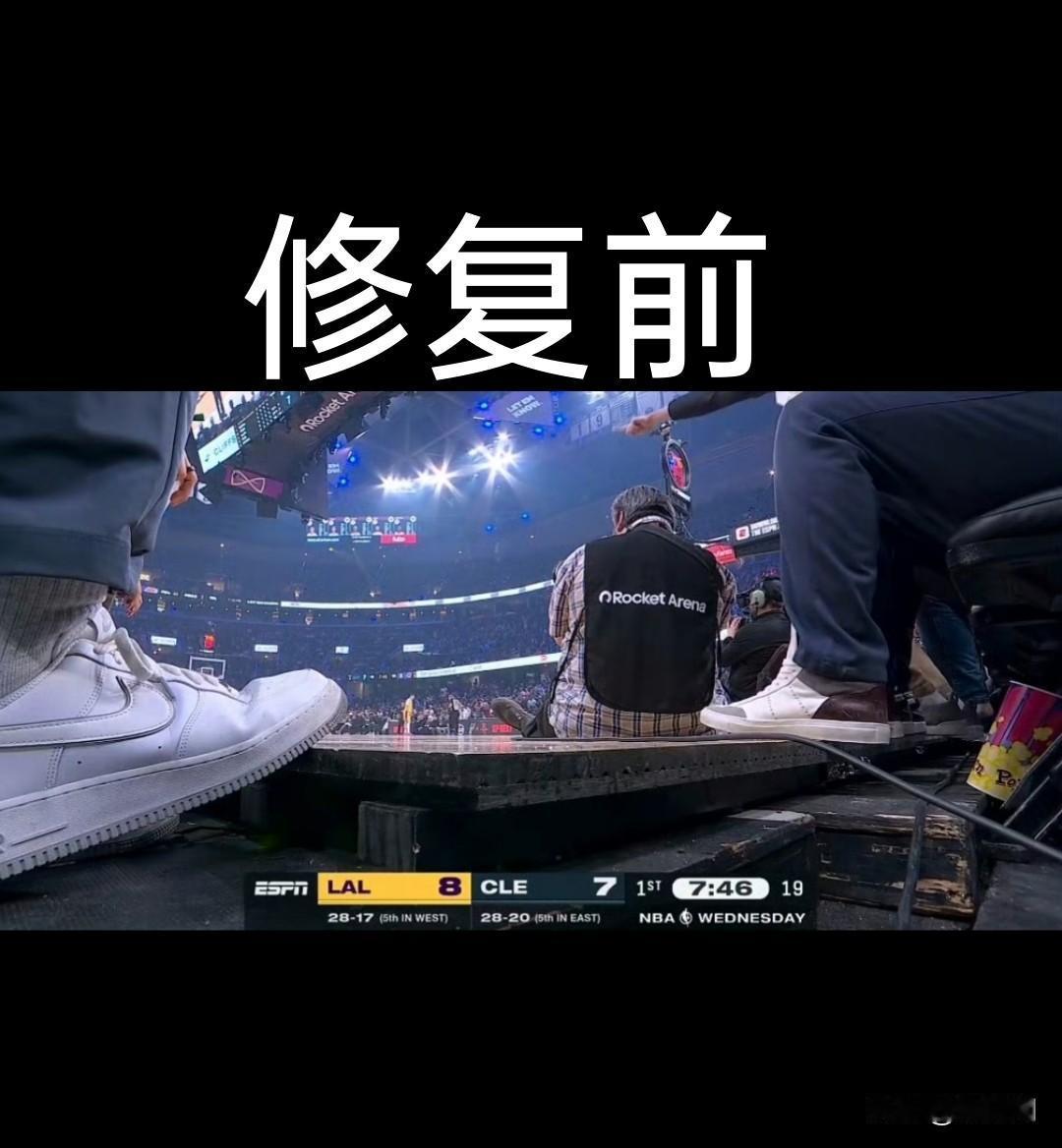 骑士地板改造升级！卢卡因主场地板落差扭伤脚踝后，骑士迅速启动场地安全升级，目前