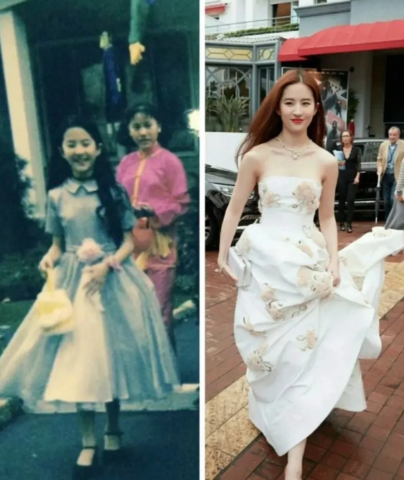 同一个人，相隔30年。真是从小美到老。[大笑][大笑][大笑]