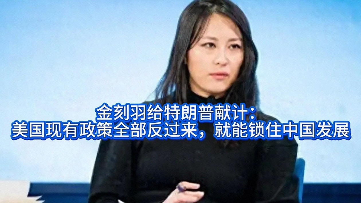 近期，金刻羽在向美国政府献计，提出“反向操作”的对华战略建议，即：美国将对华关税