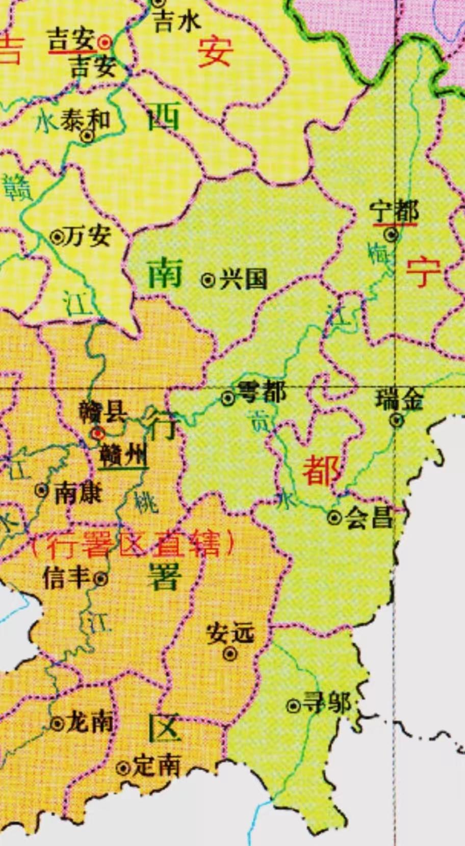 如果把赣州一分为二，那么新的地级市到底是在瑞金还是宁都？赣州是全国辖下县域最多的