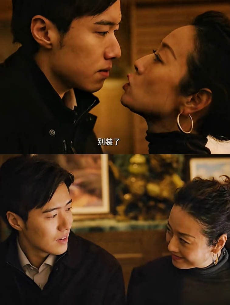 马伊琍这次直接把罗子君按进了泥里，增肥十斤，顶着泡面头穿红棉袄演了个杀夫五次全失败的东北老板娘。《余