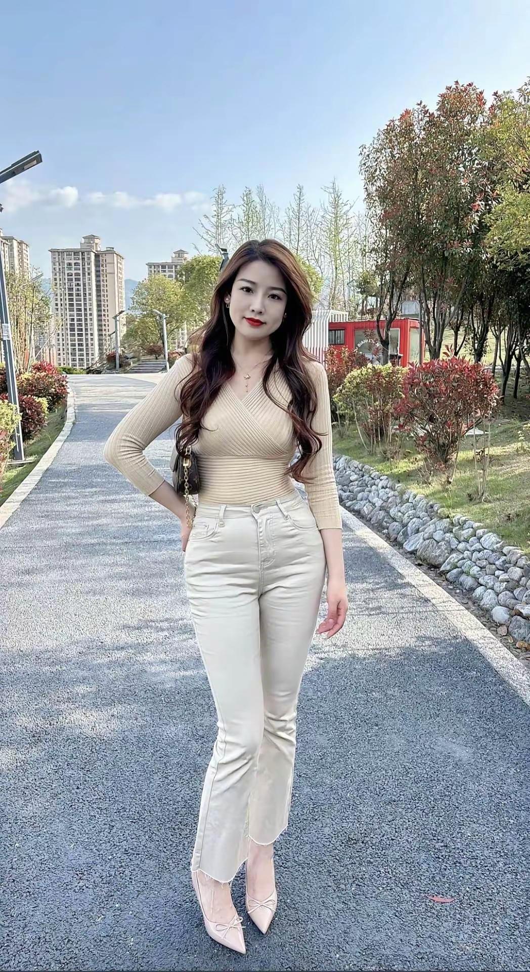 吃喝玩乐分享计划随心所欲跳自己放飞自我系列正经不过三秒紧身牛仔裤