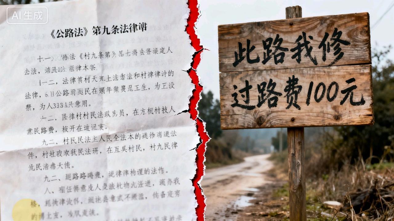 怒了!女子自驾游被村民拦路强要100元,一句“不犯法”撕开治理漏洞“这条路