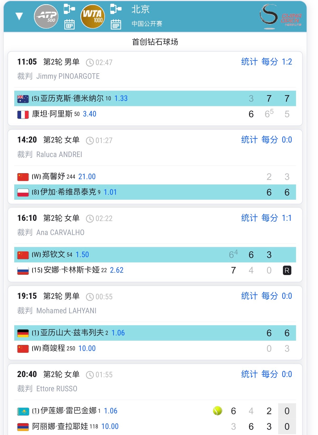 笑死，莱巴金娜要被中网陷害了……今天北京很冷，最后一场[捂脸哭]马上要23点了…