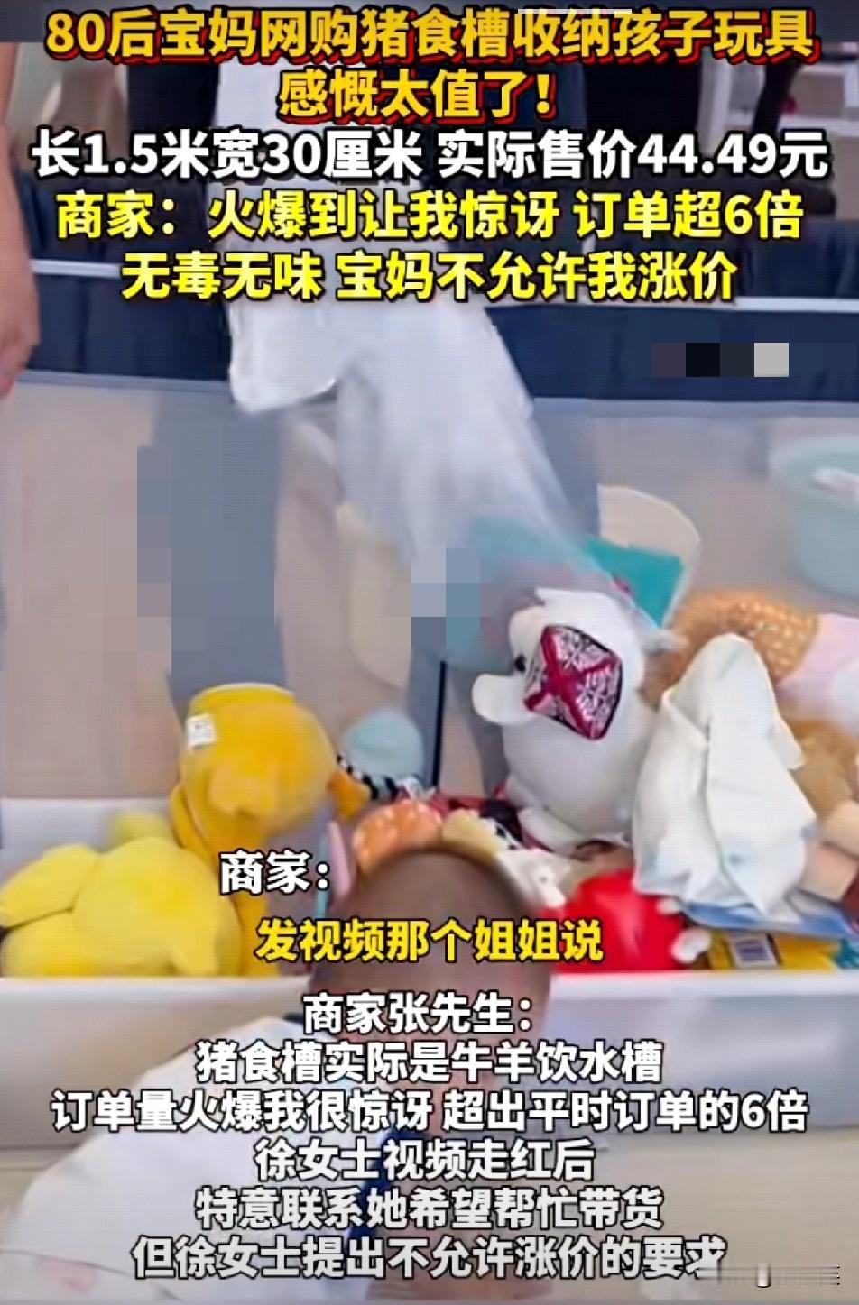 猪食槽成育儿收纳爆品44块背后是家长的“实用主义觉醒”湖北宝妈徐女士用