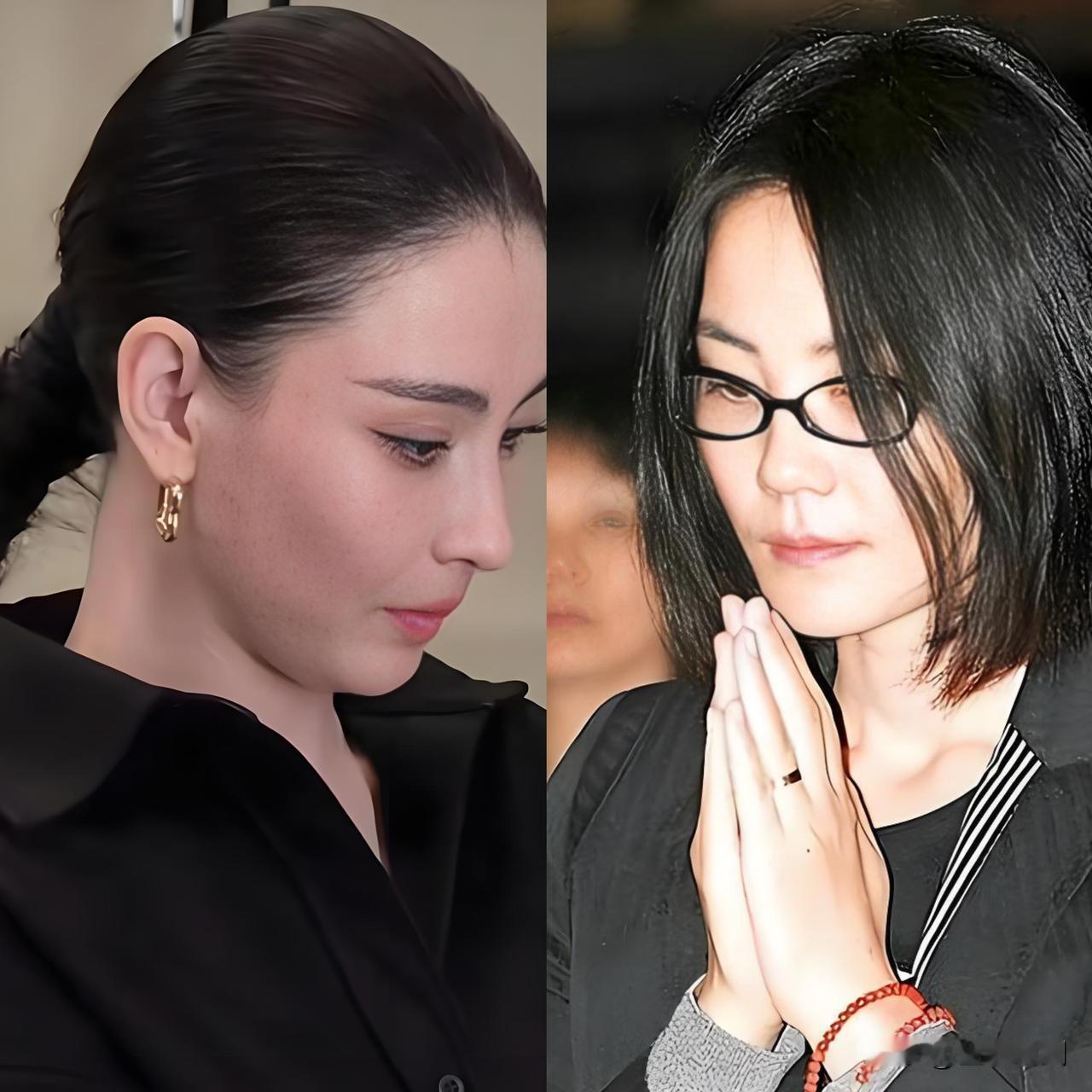 前儿媳张伯芝和准儿媳王菲截然不同的方式悼念谢贤…作为前儿媳，张柏芝没有发布悼