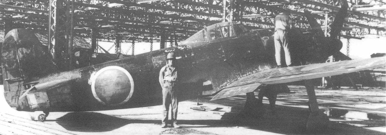 战败后，隶属于日本海军第343海军航空队三个战斗机飞行队的66架“紫电”二一型战
