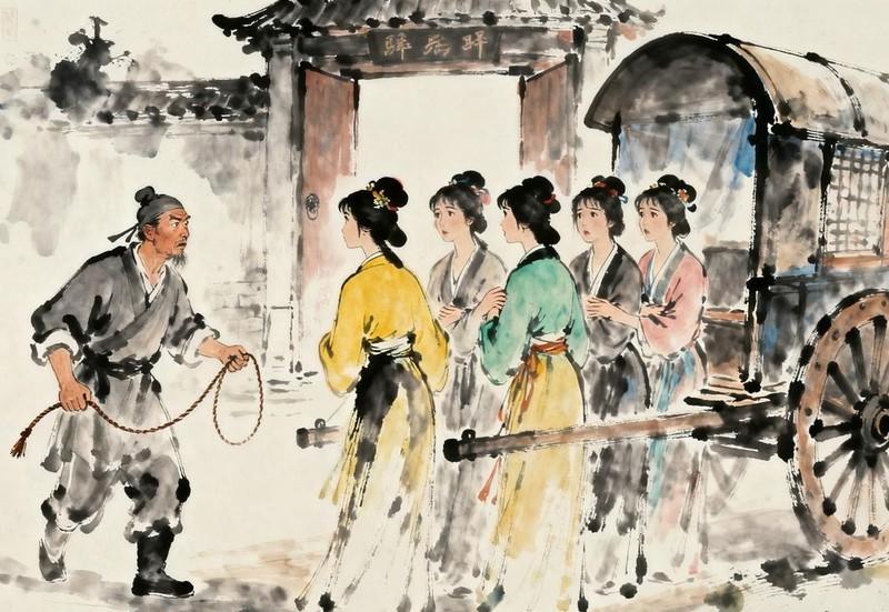 1407年，朱棣下诏全国选美，当美女们送到京师后，锦衣卫纪刚先挑出几个最漂亮的给