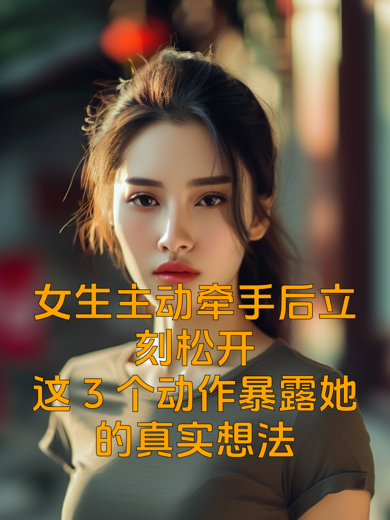 女生主动牵手后立刻松开？这3个动作暴露她的真实想法