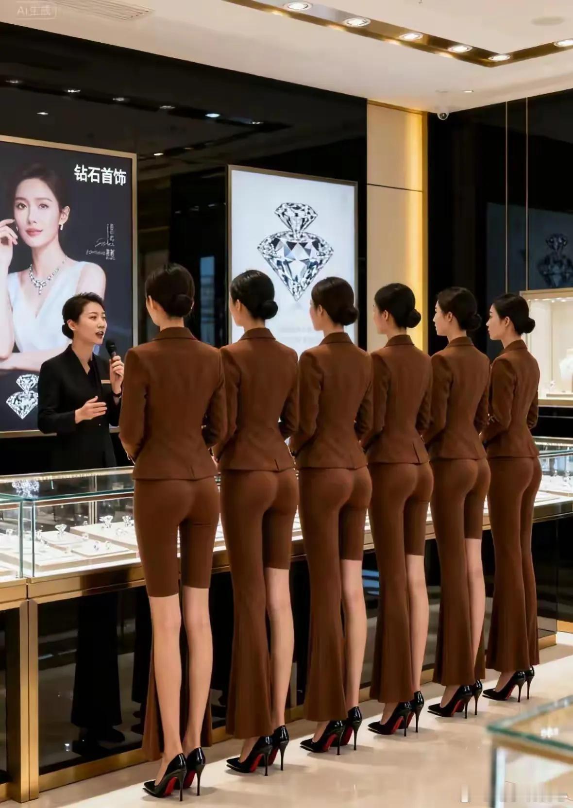 到底是卖珠宝，还是模特比赛啊。