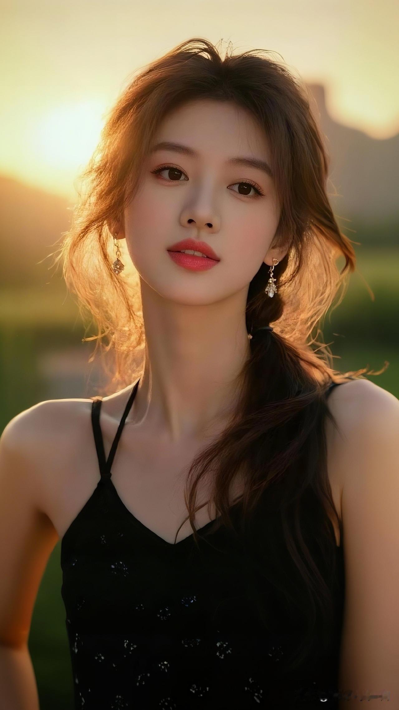 夕阳下的少女，温柔如水，美得令人窒息。你心里最美风景应该是什么样子