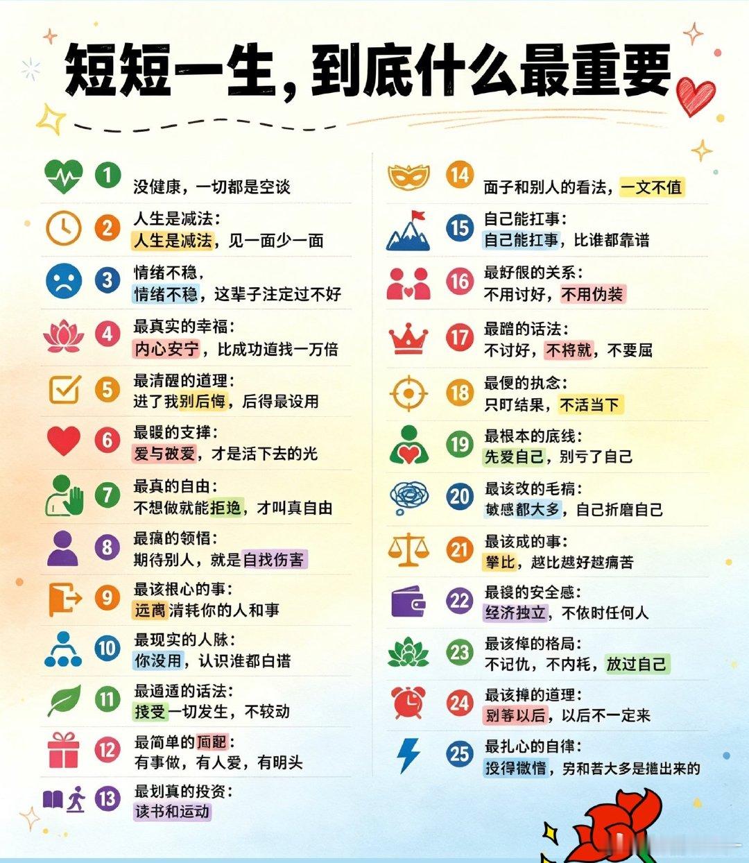 读懂这25条，才算活明白这一生。