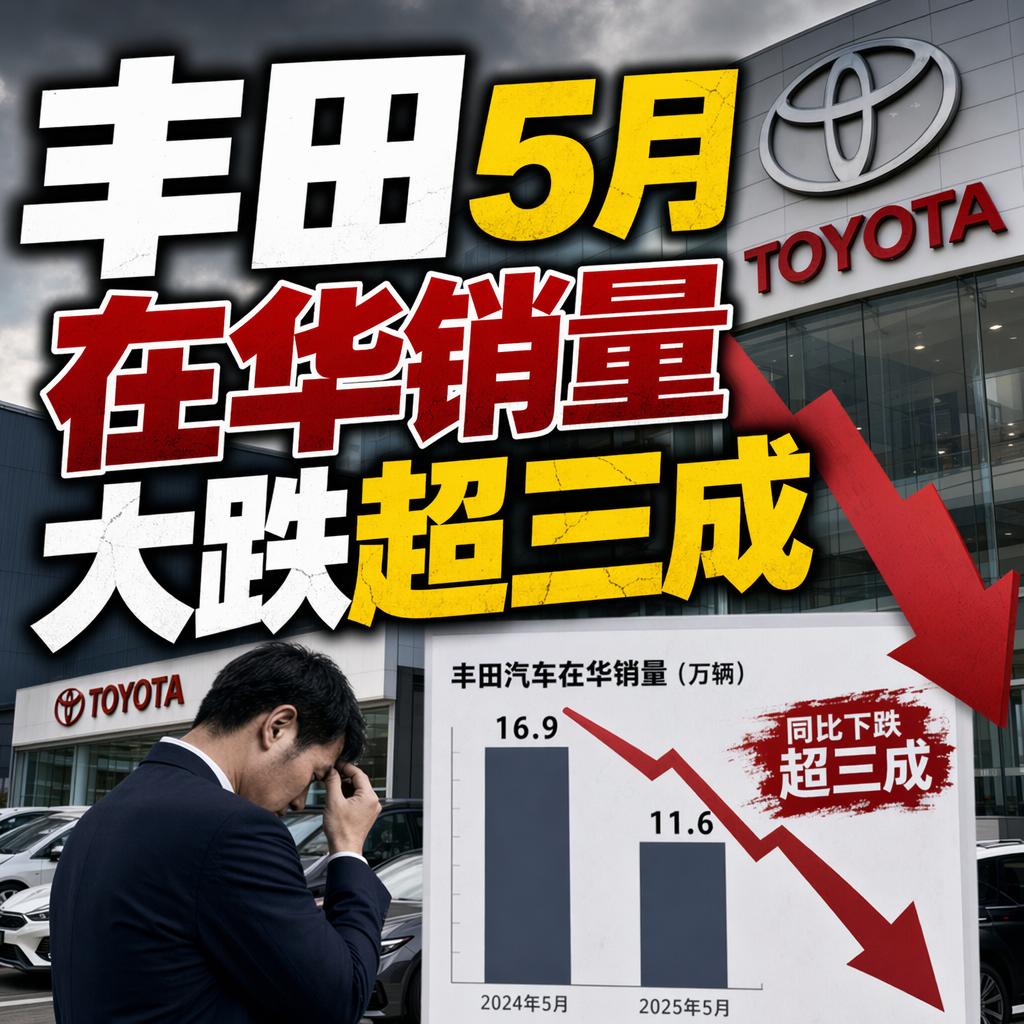 很多人以为丰田在中国市场只是“暂时遇冷”，扛一扛就能缓过来。但5月的数据撕开了
