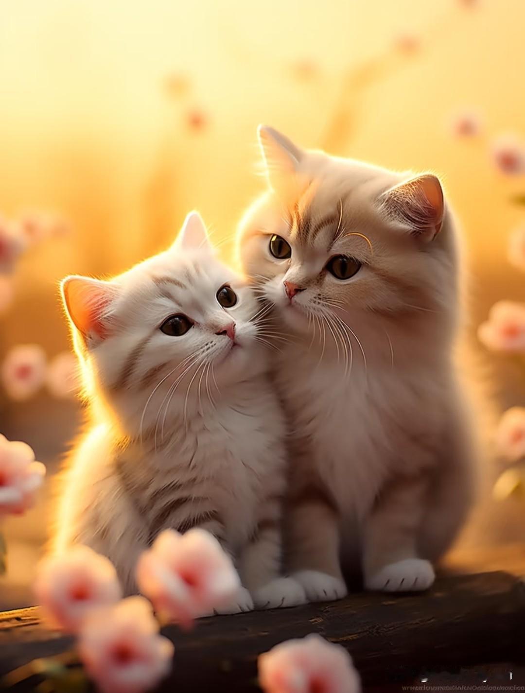 我发现一个现象，家里两只猫一公一母，每次吃东西的时候，公猫都退开，让小母