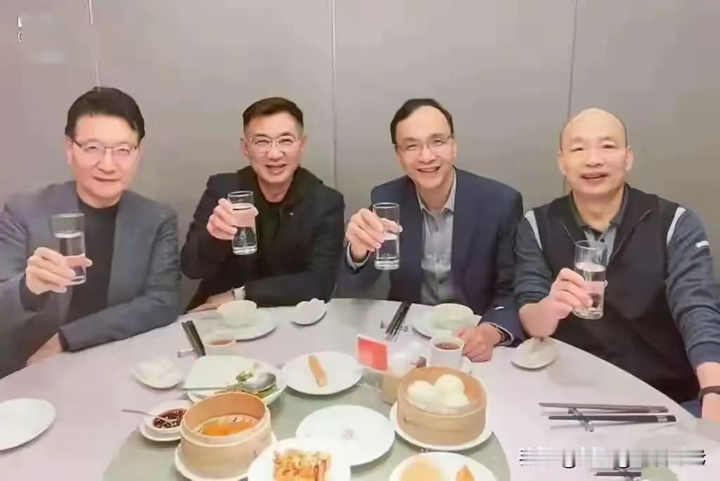 看看这图里的让国民党失去台湾政权的国民党四大寇，他们聚集一起有什么好好事情，估计