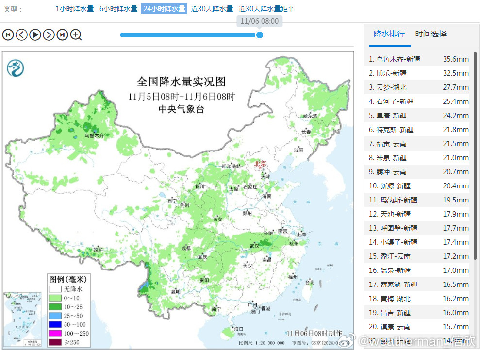 【强降雪——乌鲁木齐破纪录】昨天到今晨，新疆天山沿线出现强降雪，乌鲁木齐先雨后雪
