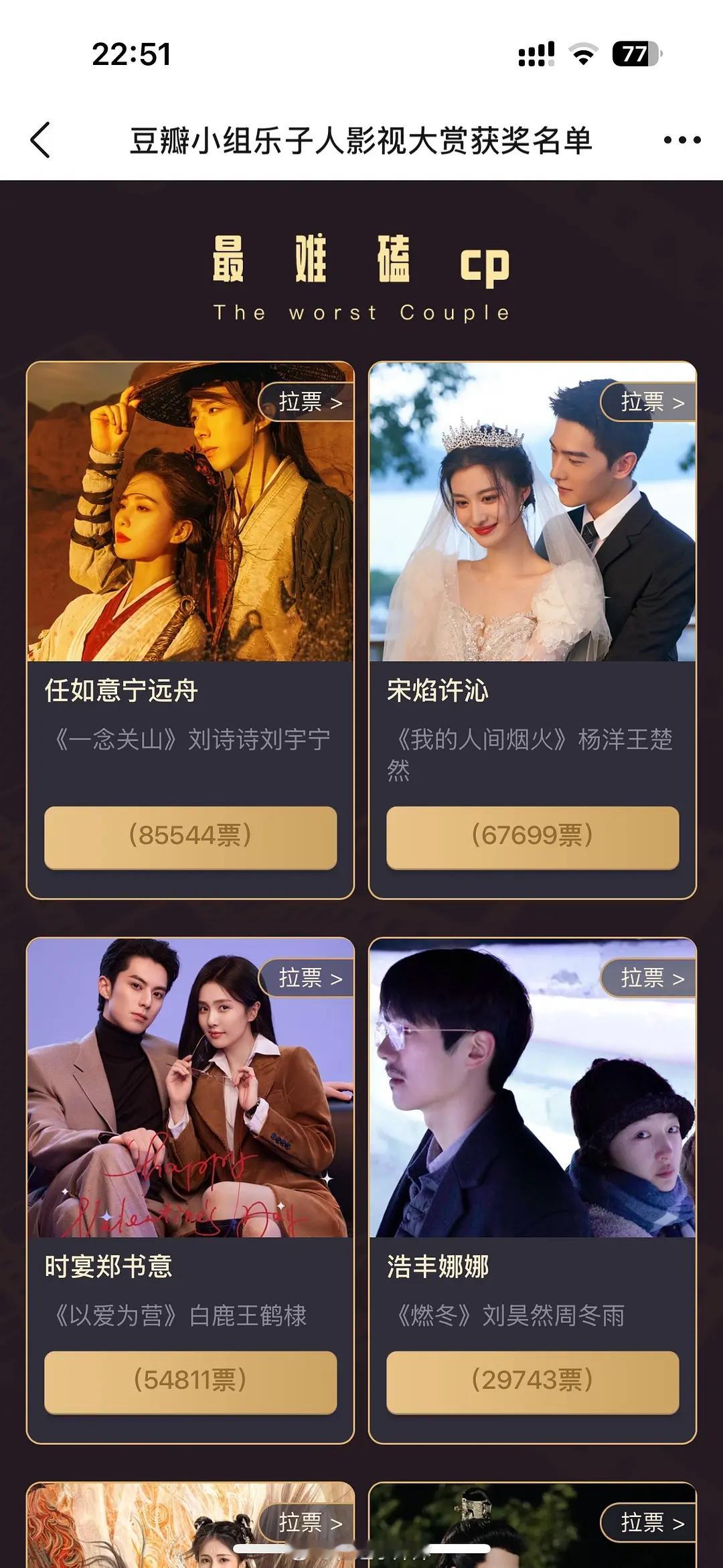 近几年最权威的奖项，还得是这个。。。