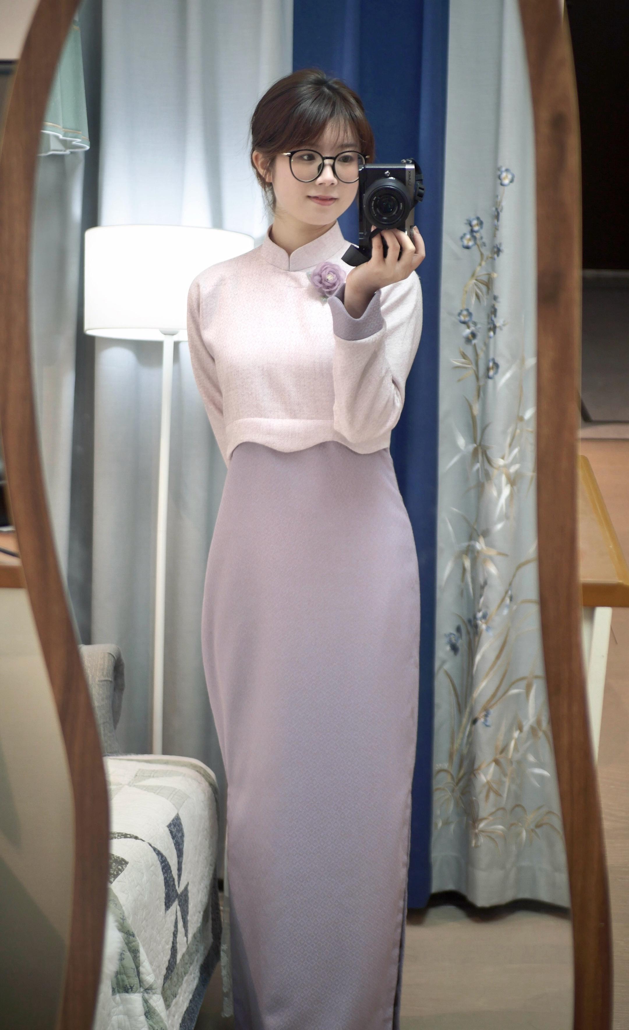 黛尔小姐｜是小个子也很适合的长旗袍诶！特别好看💟