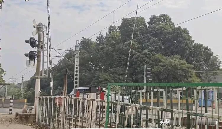 广东茂名化州的一处铁路道口。途径此处的线路是河茂铁路，起点位于廉江河唇火车站，终