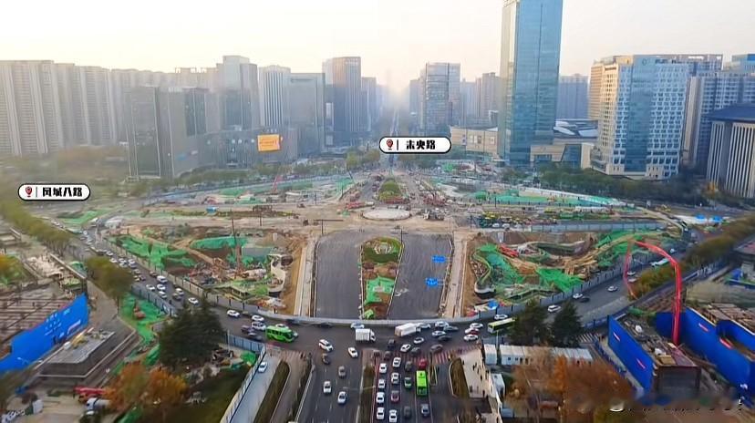 西安北城实拍张家堡转盘要变样，2025年底完工超期待！西安人常走的张家堡转盘